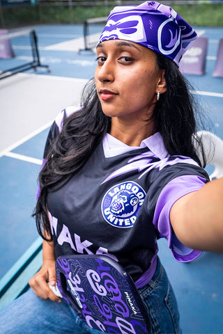 Arena Pro (Royal Purple Paddle + Tshirt + Sling Bag + Cap)